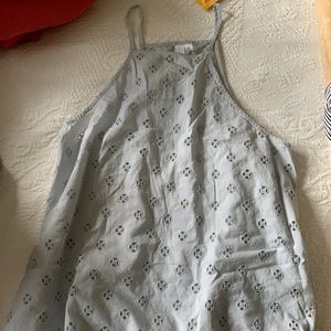 BP gray eyelet tank top